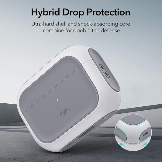 Coque ESR Orbit Hybrid pour Apple AirPods Pro Series, Blanche