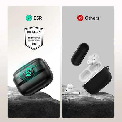 Étui ESR Pulse Magnetic FlickLock pour Apple AirPods Pro 3, Bleu Marine