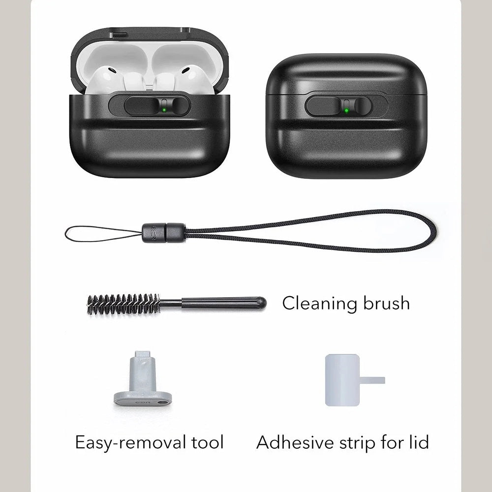 Étui ESR Pulse Magnetic FlickLock pour Apple AirPods Pro 3, Bleu Marine