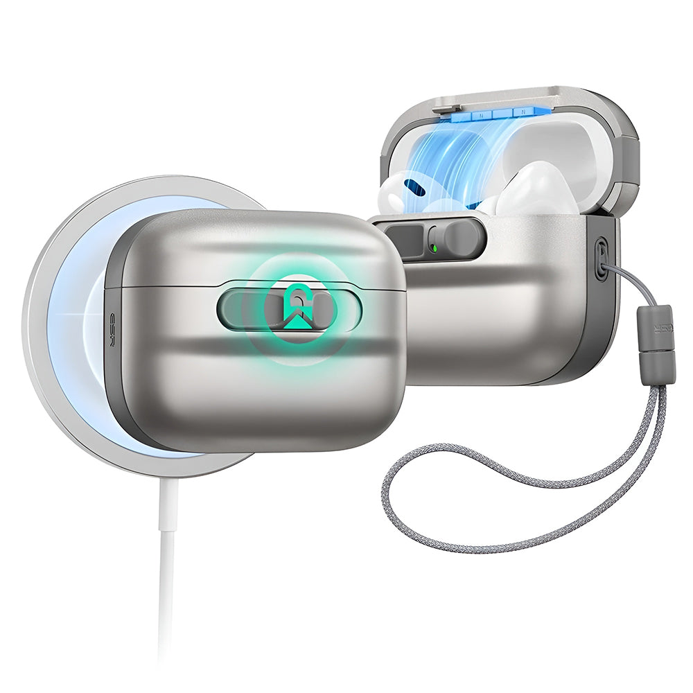 Étui ESR Pulse Magnetic FlickLock pour Apple AirPods Pro 3, Gris