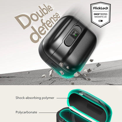 ESR Pulse Magnetic FlickLock Case for Apple AirPods Pro 3, Black