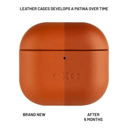 Étui Fixed PodsLeather pour Apple AirPods 4, Marron