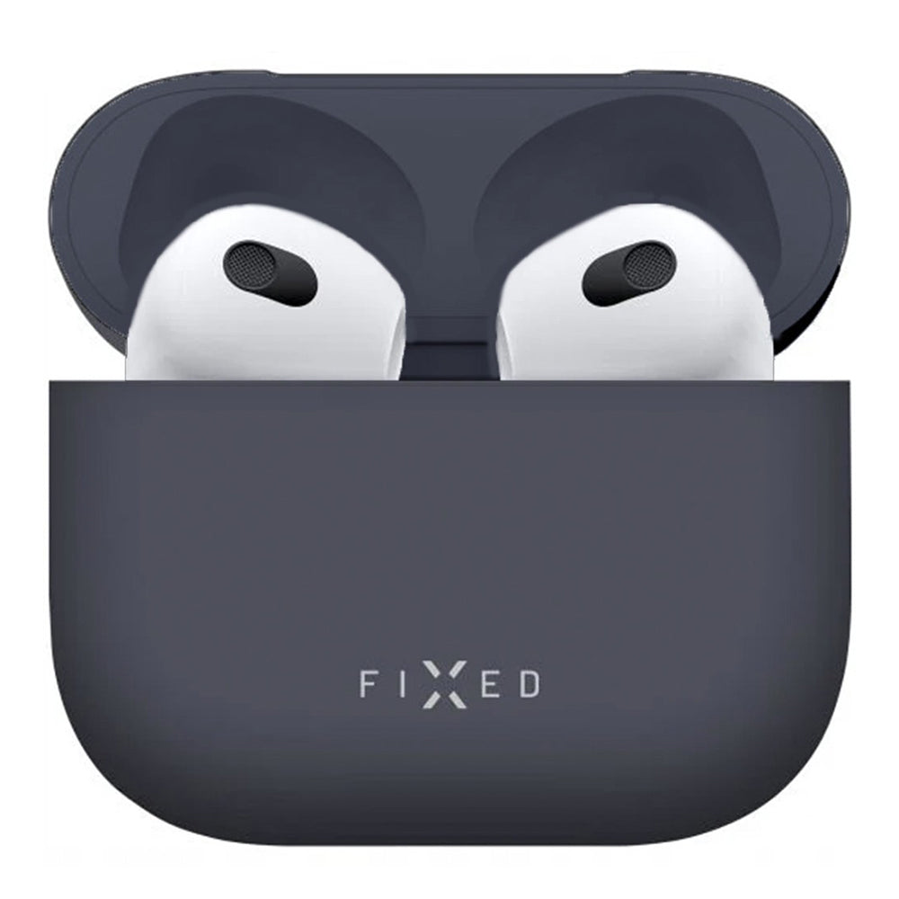 Étui Fixed Silky pour Apple AirPods 4, Bleu