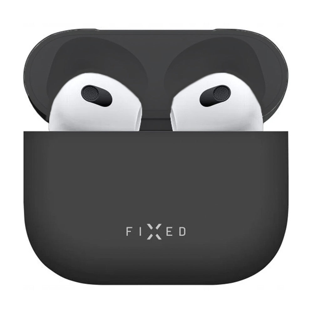 Étui Fixed Silky pour Apple AirPods 4, Noir