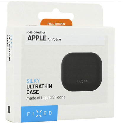 Étui Fixed Silky pour Apple AirPods 4, Noir