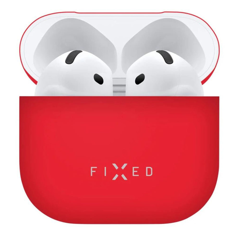 Étui Fixed Silky pour Apple AirPods 4, Rouge