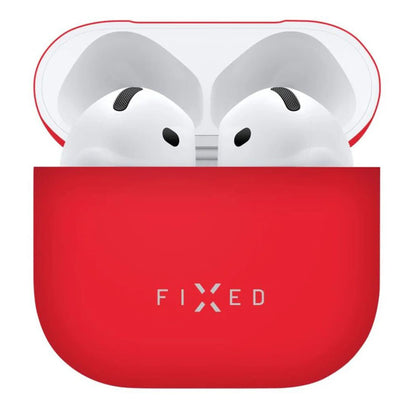 Étui Fixed Silky pour Apple AirPods 4, Rouge