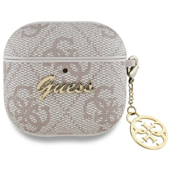 Étui Guess 4G Charm pour Apple AirPods 4, Rose