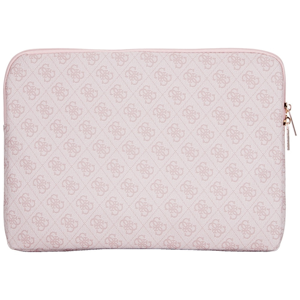 Housse Guess 4G Triangle Logo pour ordinateur portable 14 pouces, Rose