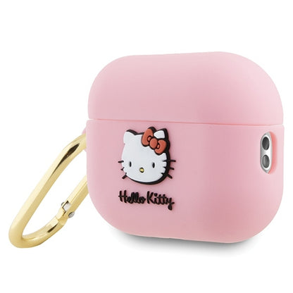 Étui Hello Kitty 3D Kitty Head pour Apple AirPods Pro 2, Rose