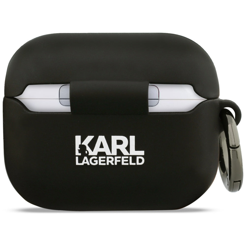 Étui Karl Lagerfeld 3D Karl's Head pour Apple Airpods Pro 3, Noir