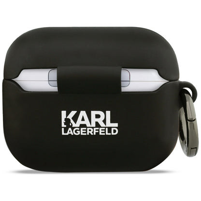 Étui Karl Lagerfeld Silicone Karl & Choupette 3D pour Apple AirPods Pro 3, Noir