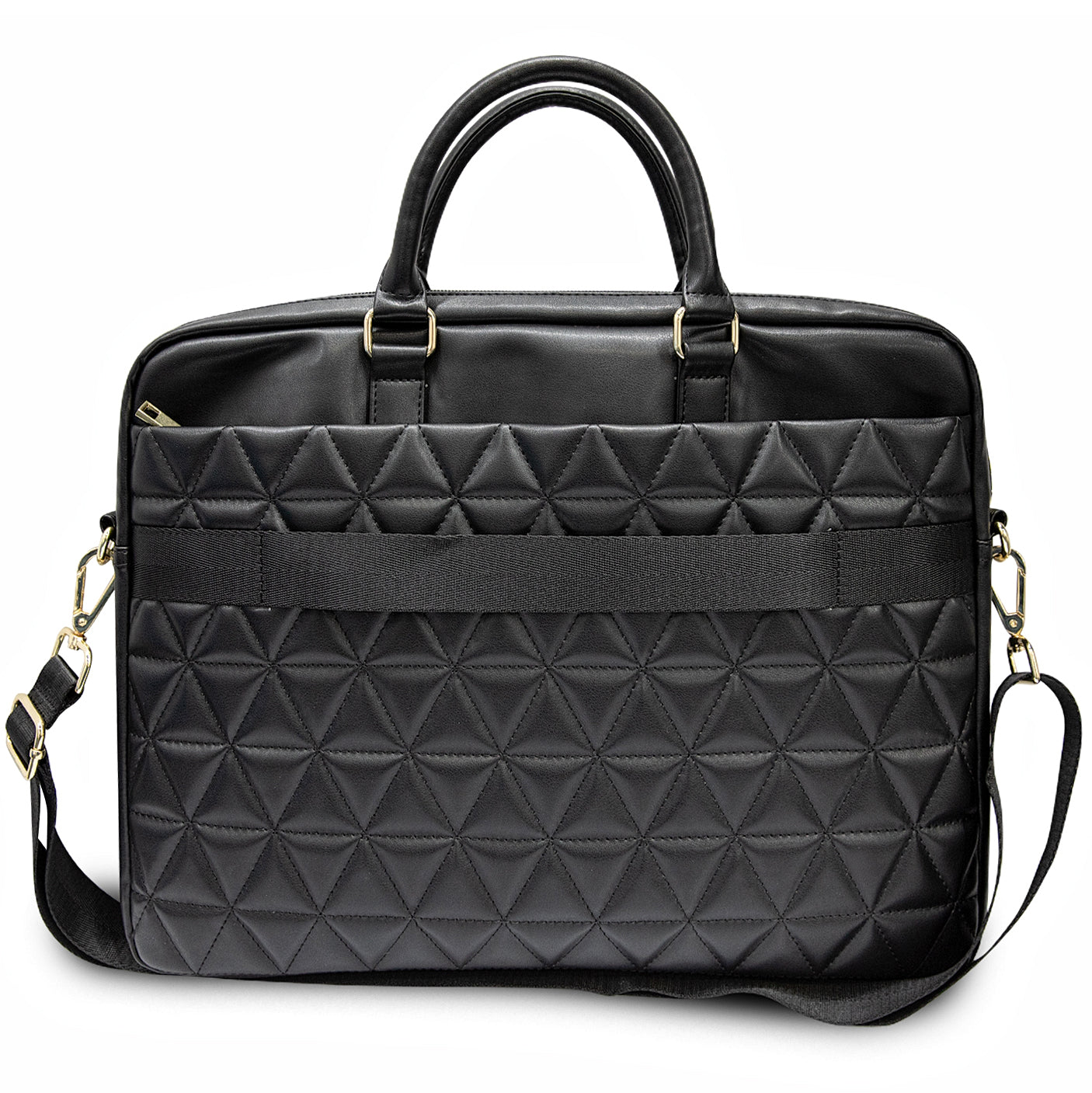 Guess Quilted Bag for 15-inch Laptop, Black