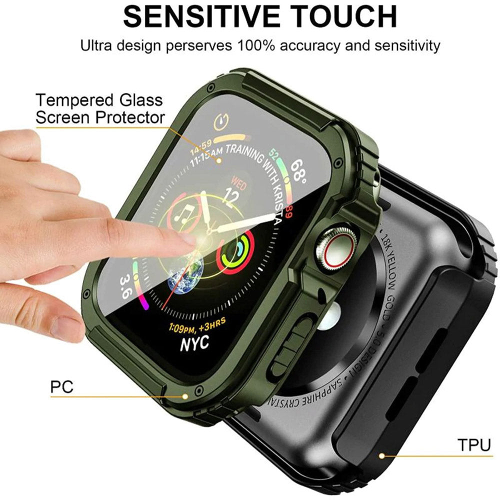 Coque Lito Armor 360 pour Apple Watch 38mm Series, Vert