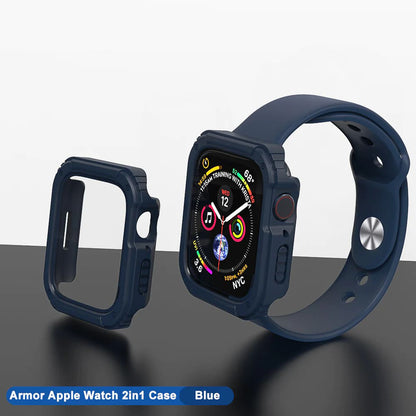 Coque Lito Armor 360 pour Apple Watch 42mm Series, Bleue