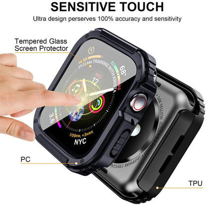 Coque Lito Armor 360 pour Apple Watch 42mm Series, Bleue