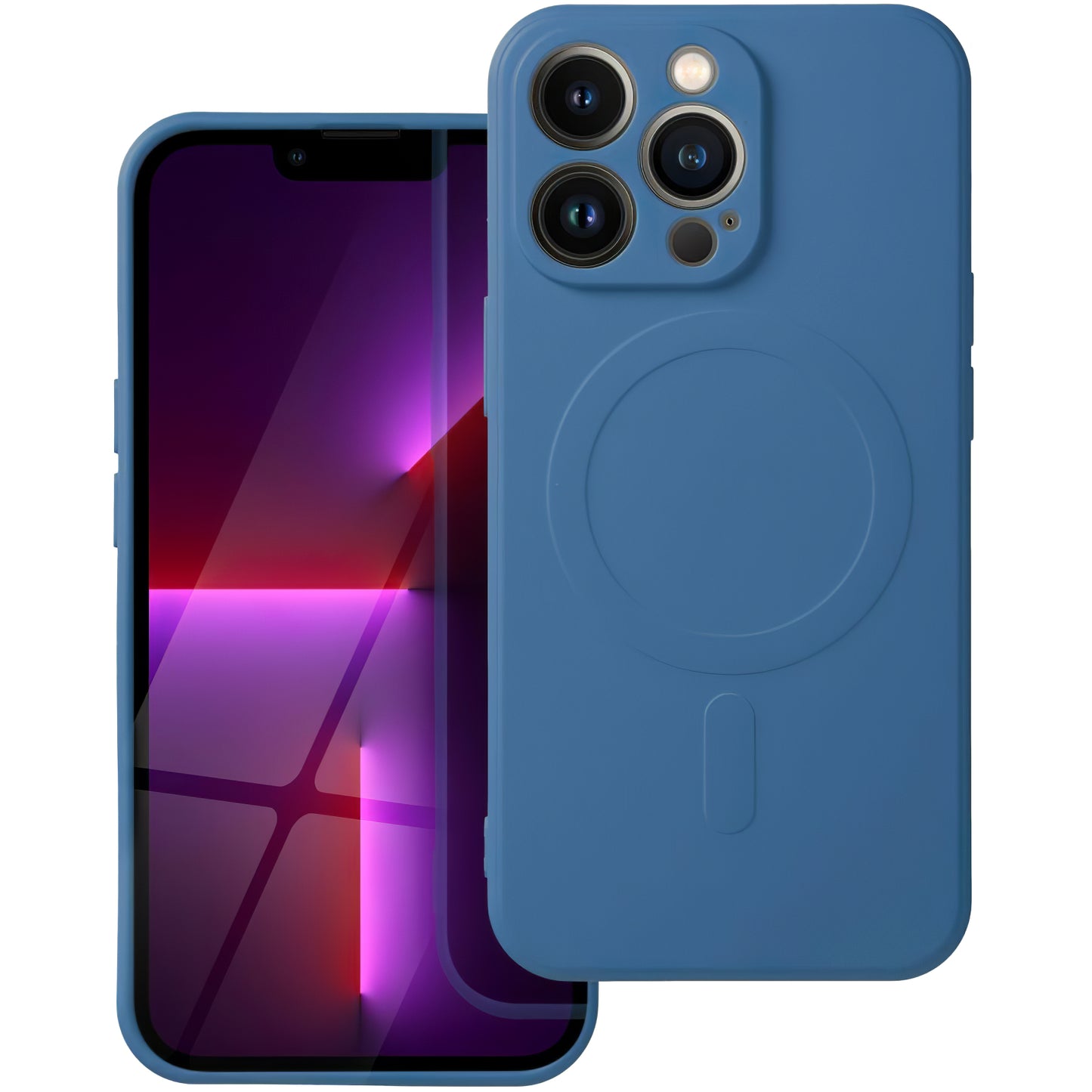 Coque MagSafe pour Apple iPhone 16 Pro Max, OEM, Silicone Mag, Bleue