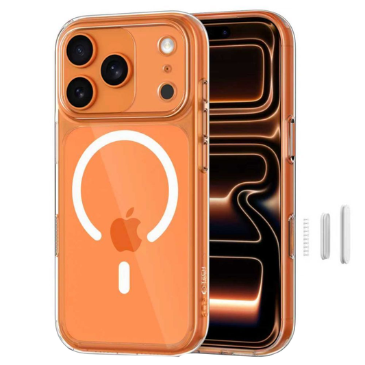 Coque MagSafe pour Apple iPhone 17 Pro Max, Tech-Protect, MagPeak, Transparente
