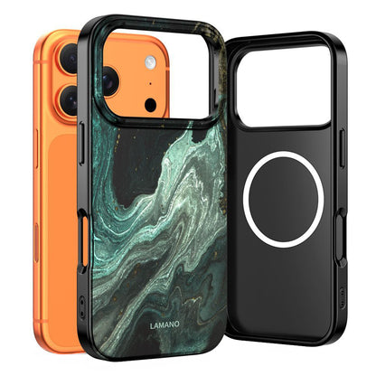 Coque MagSafe pour Apple iPhone 17 Pro Max, Tech-Protect, Lamano Aura, Vert