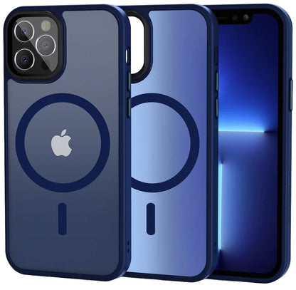 MagSafe Case for Apple iPhone 12 / 12 Pro, Tech-Protect, Magmat, Navy Blue