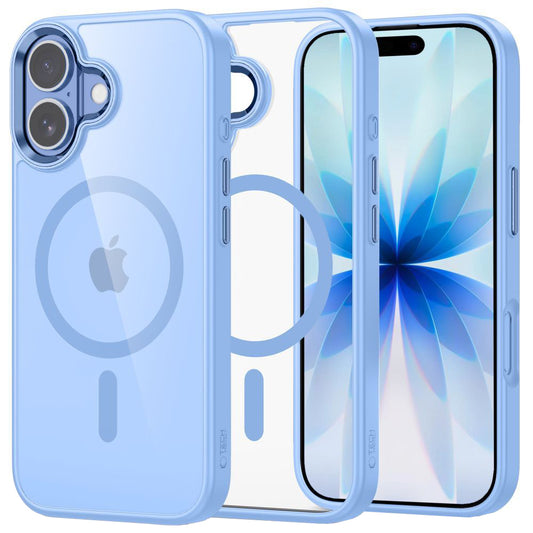 Coque MagSafe pour Apple iPhone 17, Tech-Protect, Magmat, Bleue