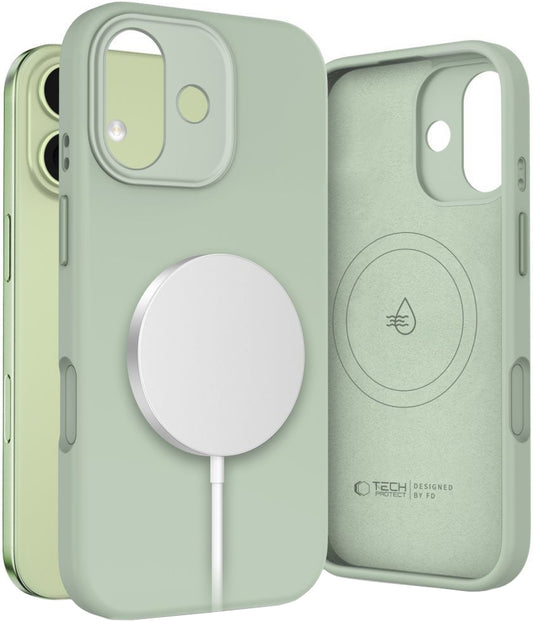 Coque MagSafe pour Apple iPhone 17, Tech-Protect, Uniq, Vert