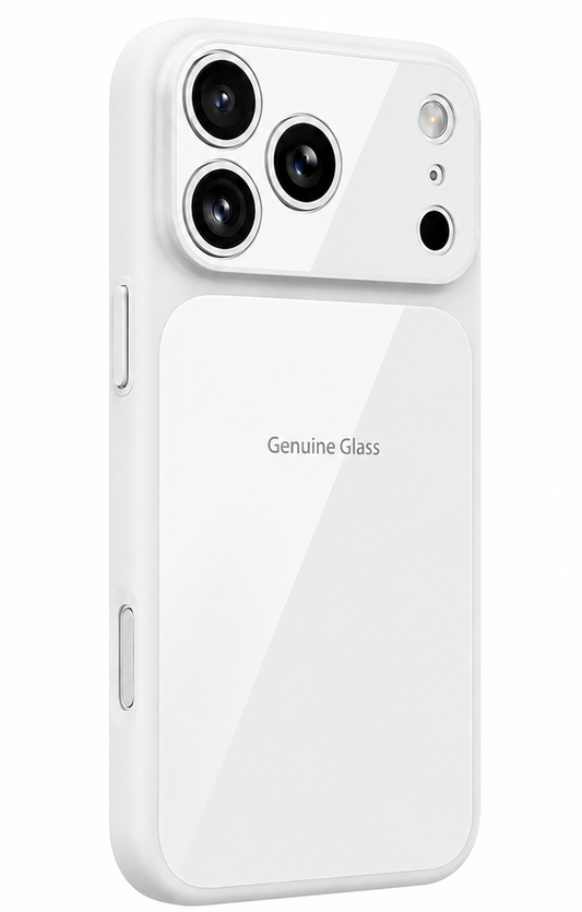 Coque MagSafe pour Apple iPhone 16 Pro, OEM, Verre Authentique, Blanche