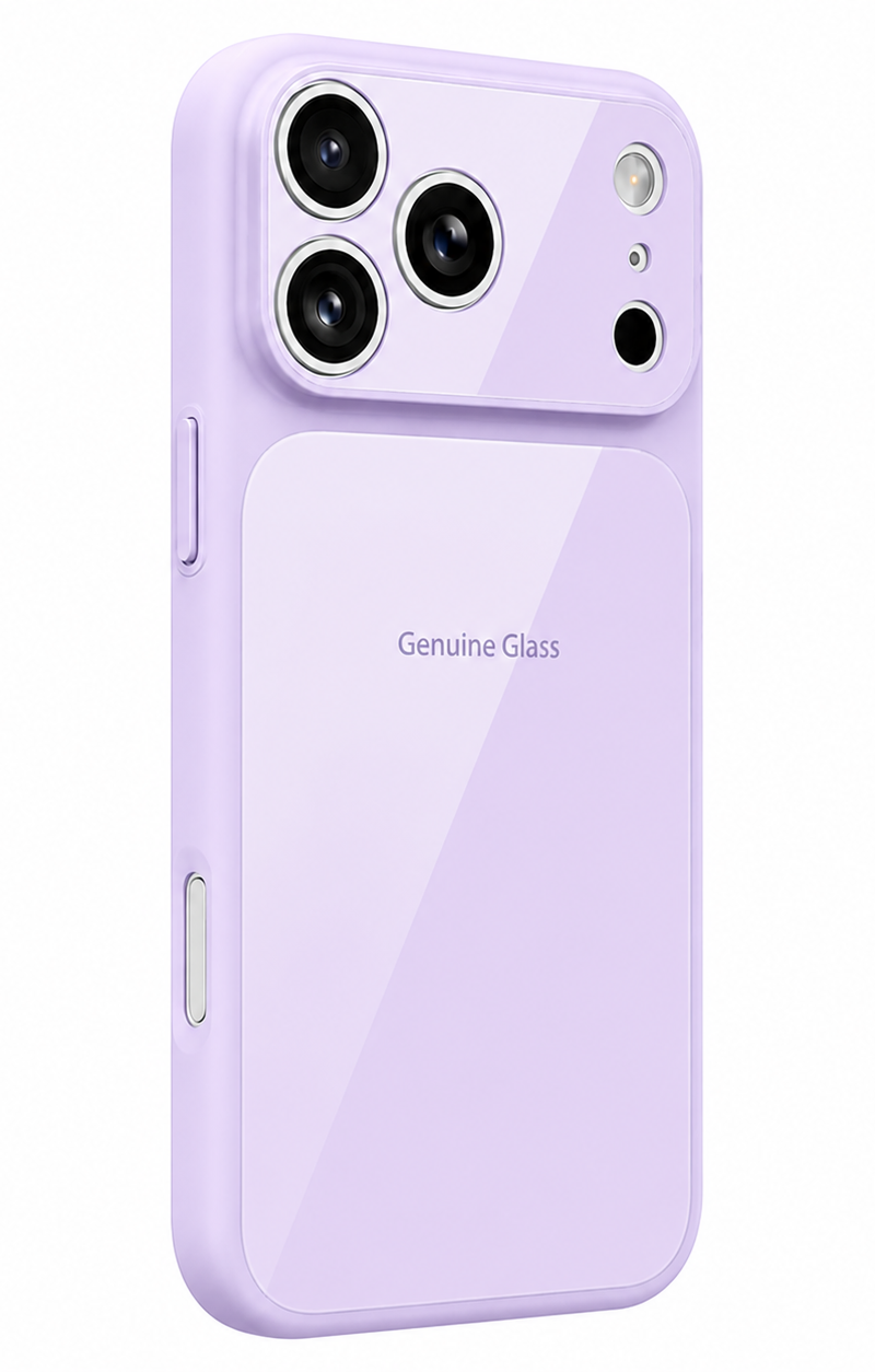 Coque MagSafe pour Apple iPhone 16 Pro, OEM, Verre Authentique, Violet