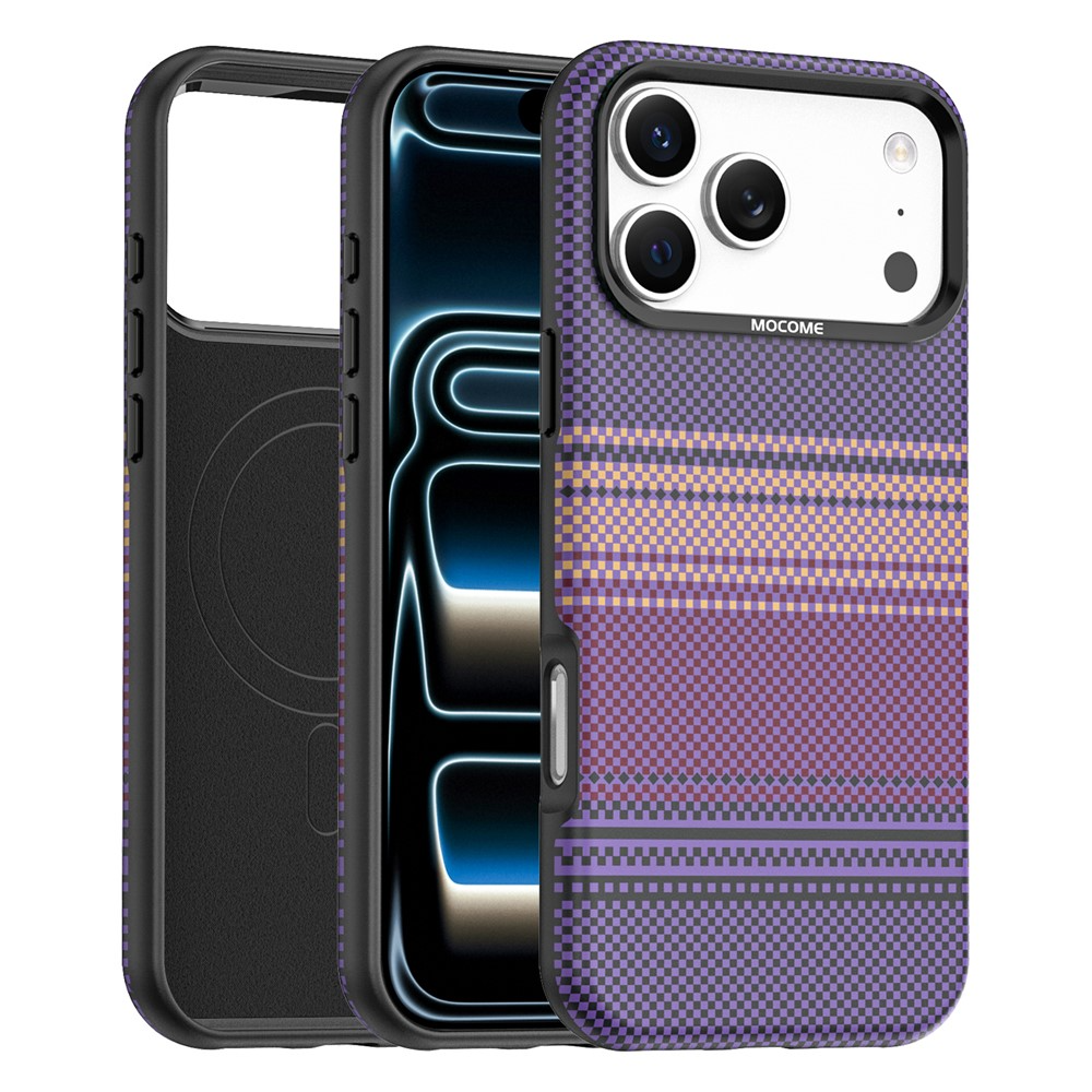 Coque MagSafe pour Apple iPhone 17 Pro, OEM, Gradient Rainbow, Violet