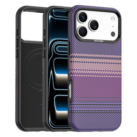 Coque MagSafe pour Apple iPhone 17 Pro, OEM, Gradient Rainbow, Violet