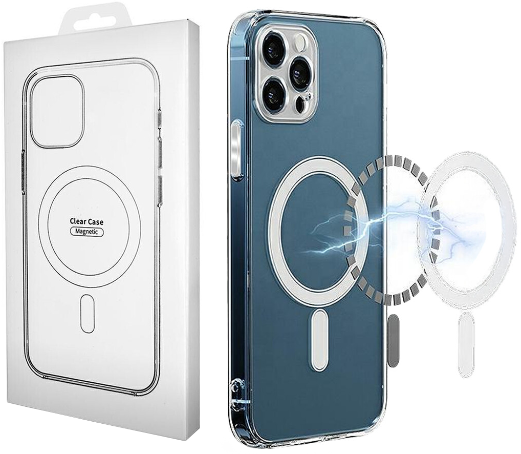 Coque MagSafe pour Apple iPhone 16 Pro Max, OEM, Clear with Camera Protection, Transparente