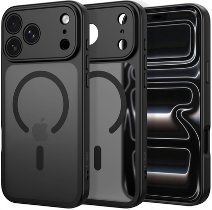 Coque MagSafe pour Apple iPhone 18 Pro / 17 Pro, Tech-Protect, BasicMag, Noir Mat