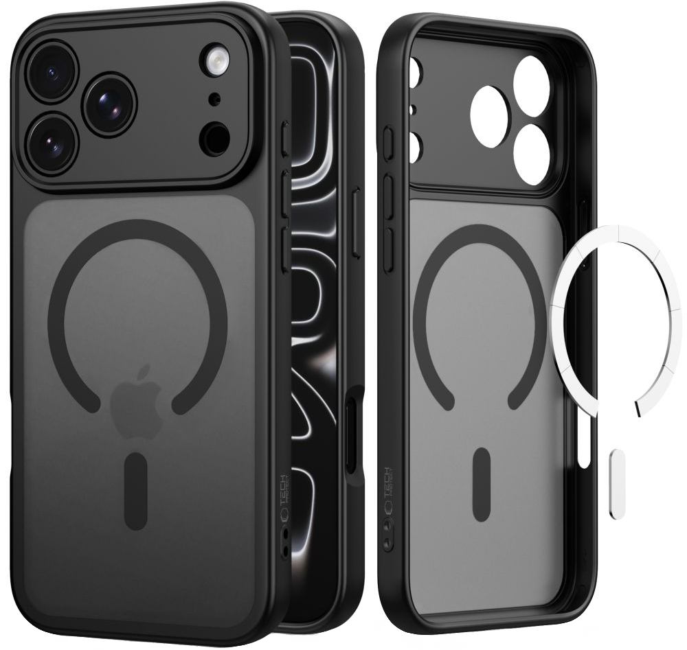 Coque MagSafe pour Apple iPhone 18 Pro Max / 17 Pro Max, Tech-Protect, BasicMag, Noir Mat