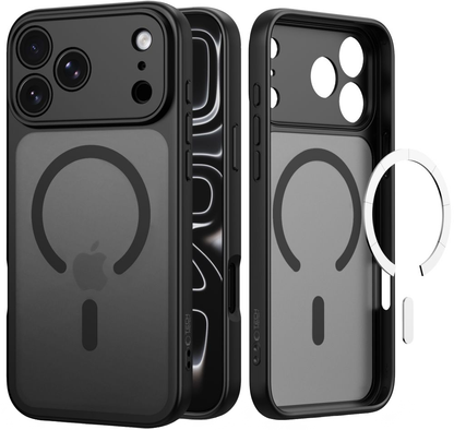 Coque MagSafe pour Apple iPhone 18 Pro Max / 17 Pro Max, Tech-Protect, BasicMag, Noir Mat