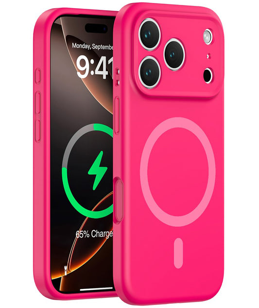 MagSafe Case for Apple iPhone 17 Pro, OEM, Liquid Silicone, Pink