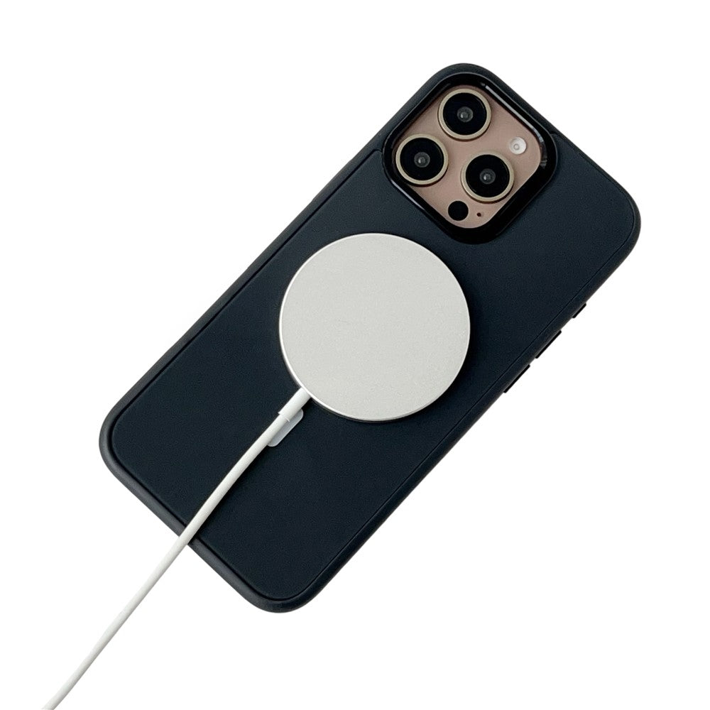 Coque MagSafe pour Apple iPhone 15 Pro, OEM, Écran Rond Smart E-Ink, Noire