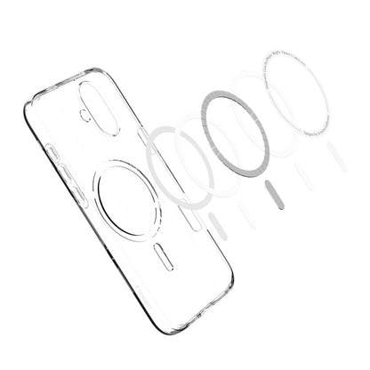 Coque MagSafe pour Apple iPhone 16, Spigen, Liquid Crystal, Transparent ACS08390 