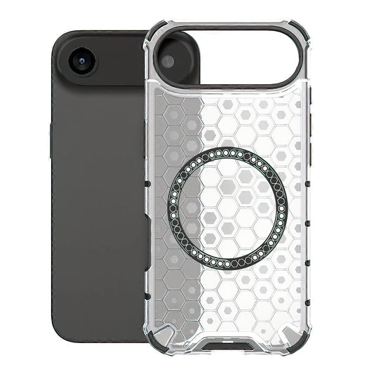 Coque MagSafe pour Apple iPhone 17 Air, Techsuit, HoneyComb Shield, Blanche