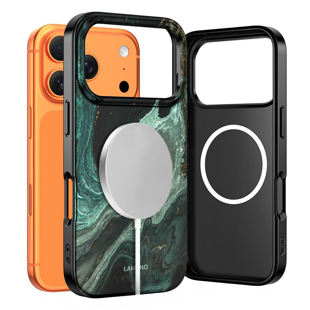 Coque MagSafe pour Apple iPhone 17 Pro Max, Tech-Protect, Lamano Aura, Vert