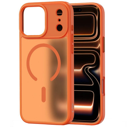 Coque MagSafe pour Apple iPhone 17 Pro Max, Tech-Protect, Magmat, Orange Mat