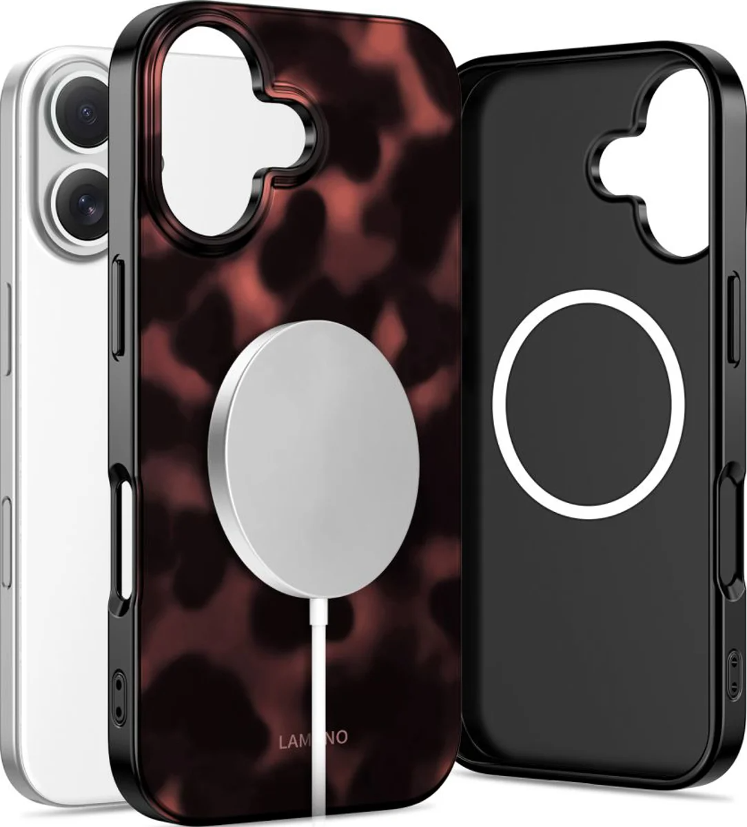 Coque MagSafe pour Apple iPhone 17, Tech-Protect, Lamano Panther, Noire