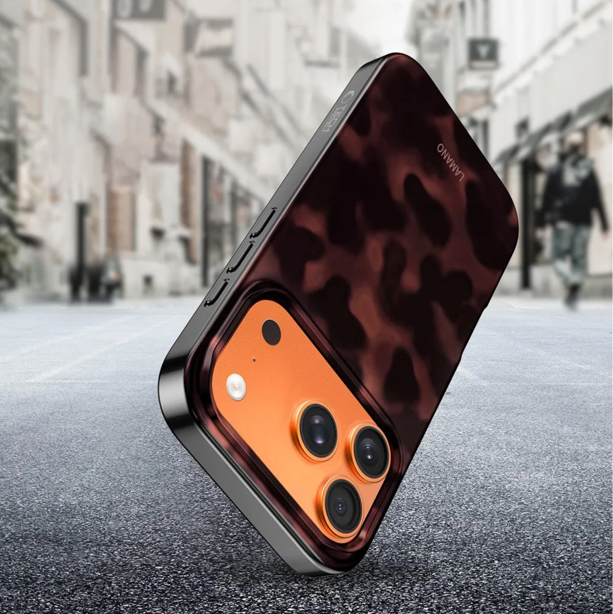 Coque MagSafe pour Apple iPhone 17 Pro Max, Tech-Protect, Lamano Panther, Noire