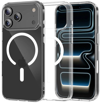 Étui MagSafe pour Apple iPhone 17 Pro Max, Tech-Protect, Flexair Hybrid CC, Transparent
