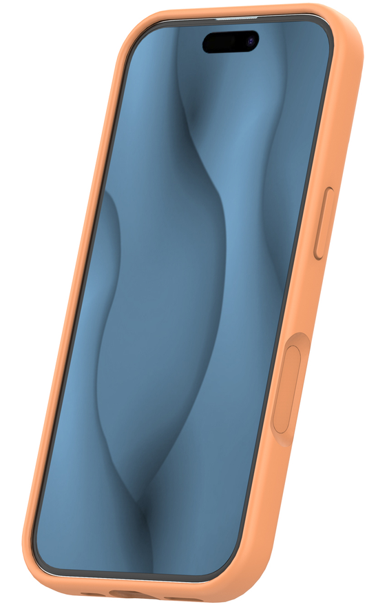 Coque MagSafe pour Apple iPhone 17, OEM, Silicone Thin, Orange