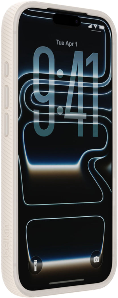 Coque MagSafe pour Apple iPhone 17 Pro, Belkin, SheerForce Grip, Beige MSA035hqSA