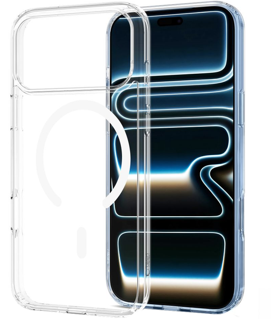 MagSafe Case for Apple iPhone 18 Pro / 17 Pro, Tech-Protect, Flexair Hybrid, Transparent