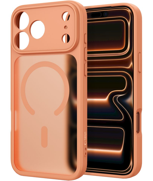 Coque MagSafe pour Apple iPhone 18 Pro Max / 17 Pro Max, Tech-Protect, BasicMag, Orange Mat