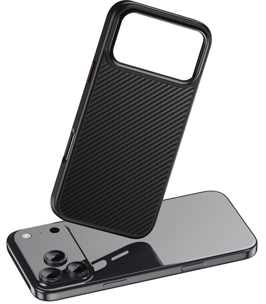 Coque MagSafe pour Apple iPhone 18 Pro / 17 Pro, OEM, Carbone, Noire