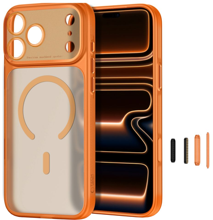 MagSafe Case for Apple iPhone 18 Pro Max / 17 Pro Max, Tech-Protect, MagPrime CC, Matte Orange