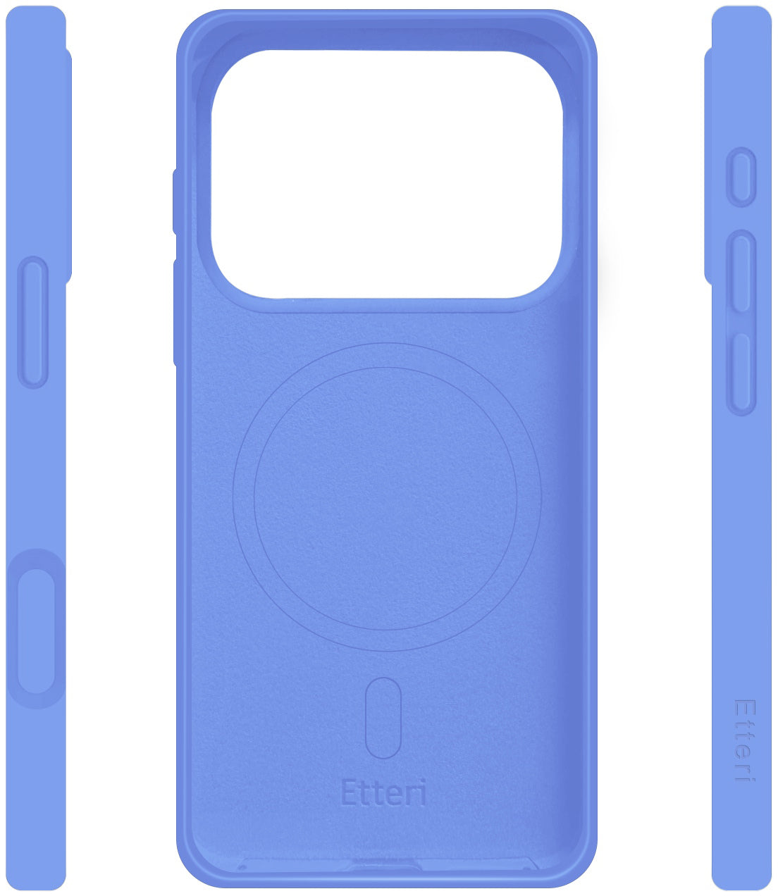 Coque MagSafe pour Apple iPhone 18 Pro Max / 17 Pro Max, Etteri, Silicone Mag, Bleue